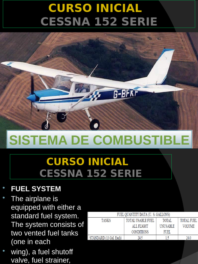 Cessna 152 Fuel System Overview | PDF | Carburetor | Internal ...