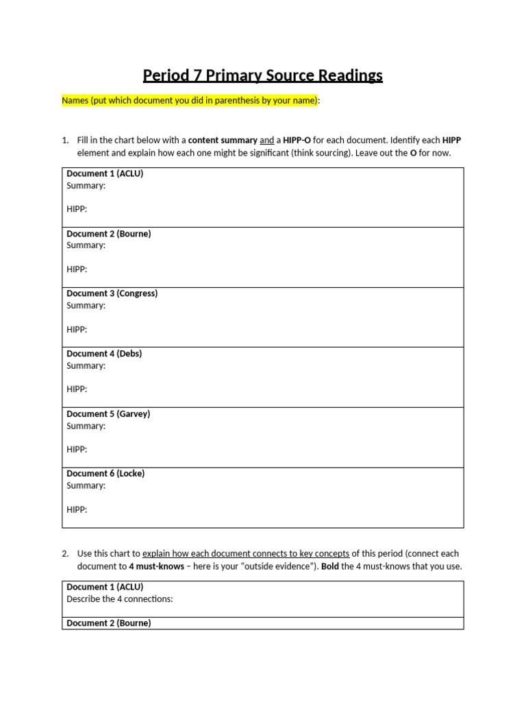 Primary Source Roundtable (P7) | PDF