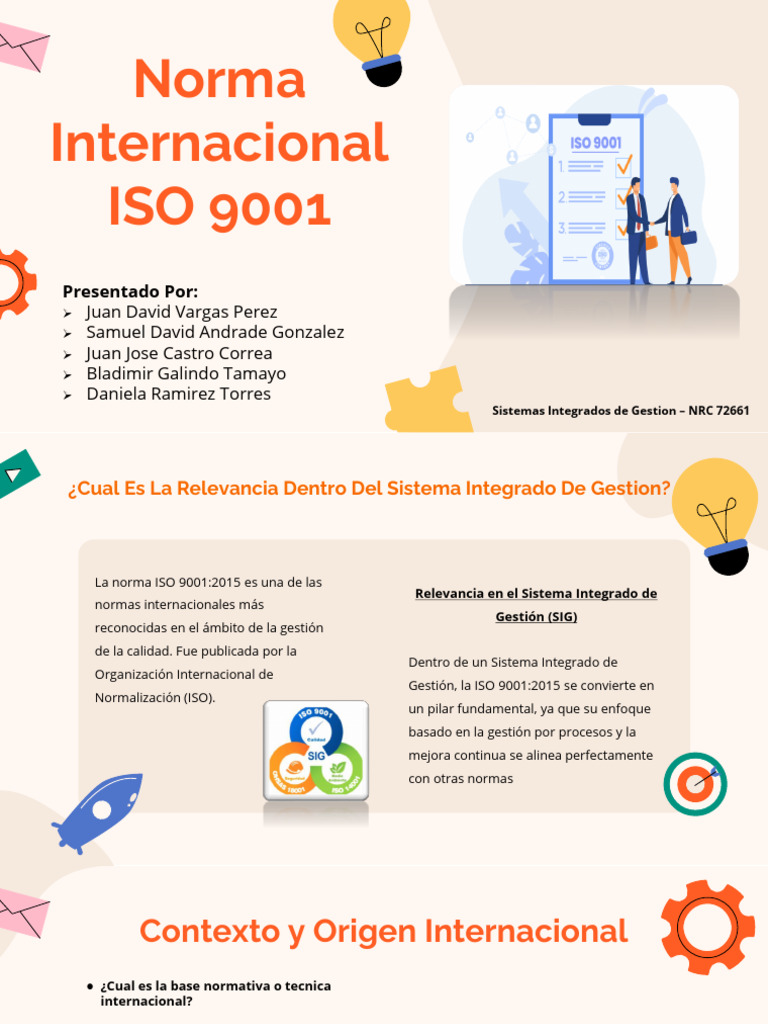 Relevancia de la Norma ISO 9001:2015 | PDF | Calidad (comercial ...