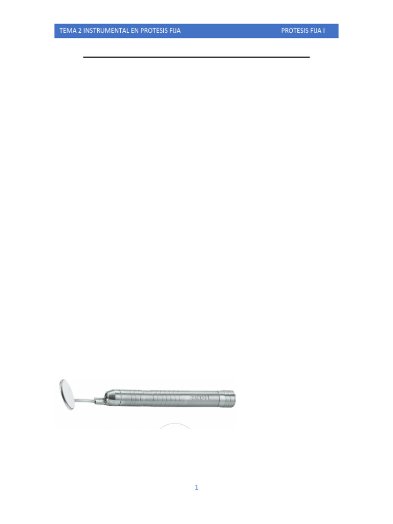 Instrumental en Prótesis Fija Dental | PDF | Abrasivo