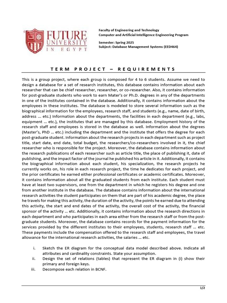 EED464-Term Project | PDF | Databases | Information Technology Management