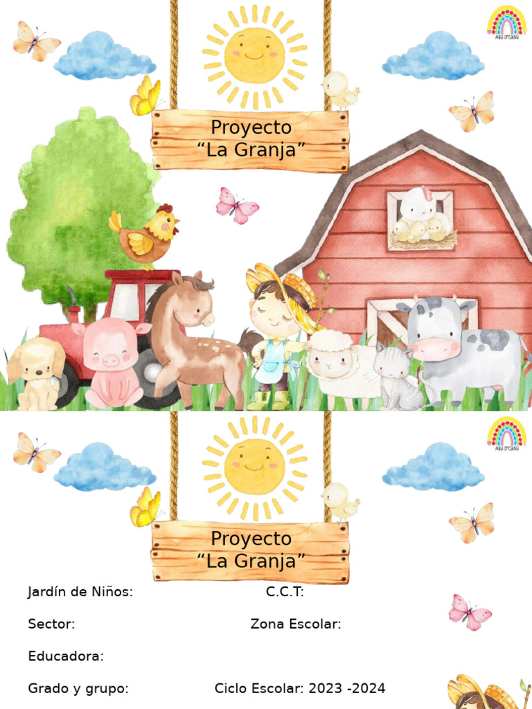 Proyecto Educativo: La Granja 2024 | PDF | Pollo | Oveja