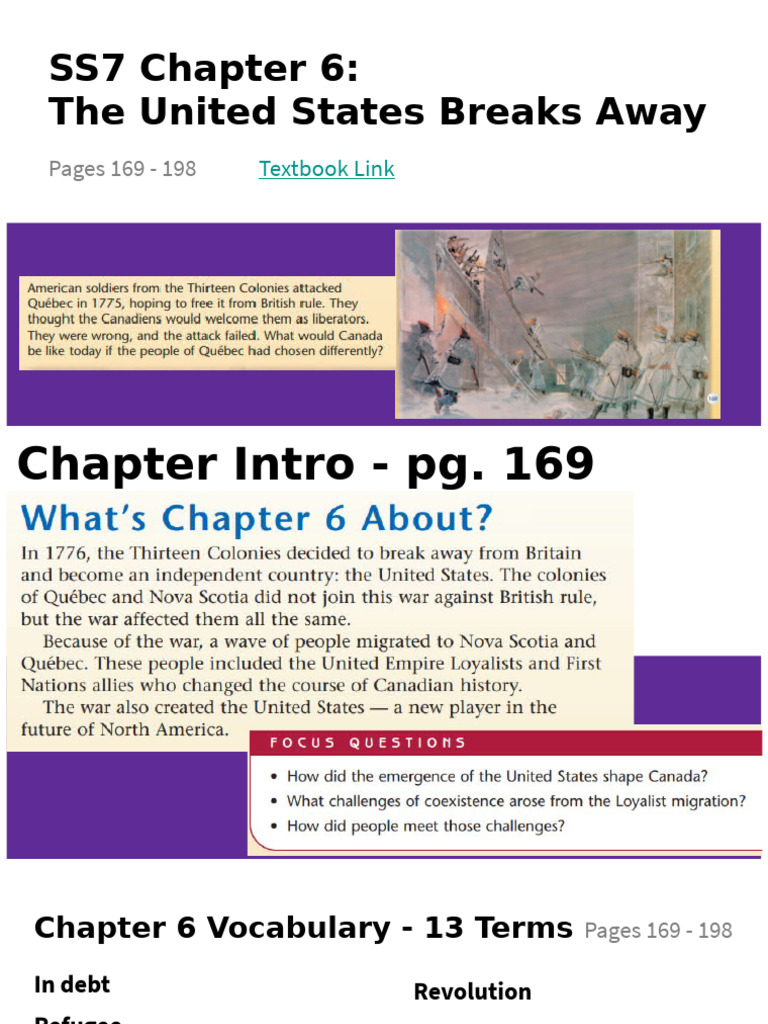 SS7 Chapter 6 - The United States Breaks Away | PDF