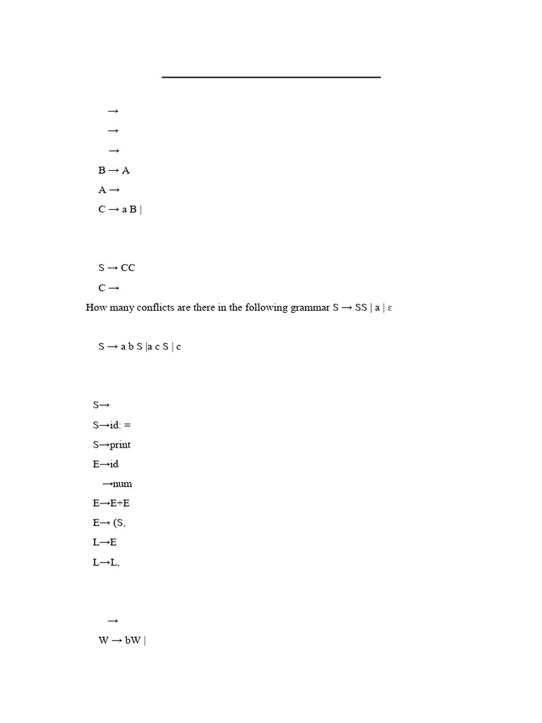 Assignment-Bottom Up Parsing | PDF