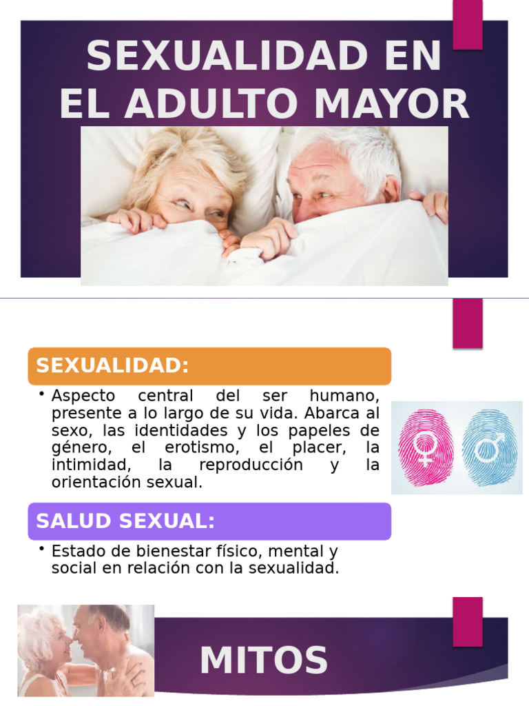 Sexualidad en El Adulto Mayor | PDF | La sexualidad humana | Vejez