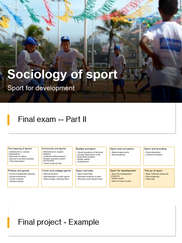 Sociology of Sport: Key Concepts & Issues | PDF | Capitalism ...