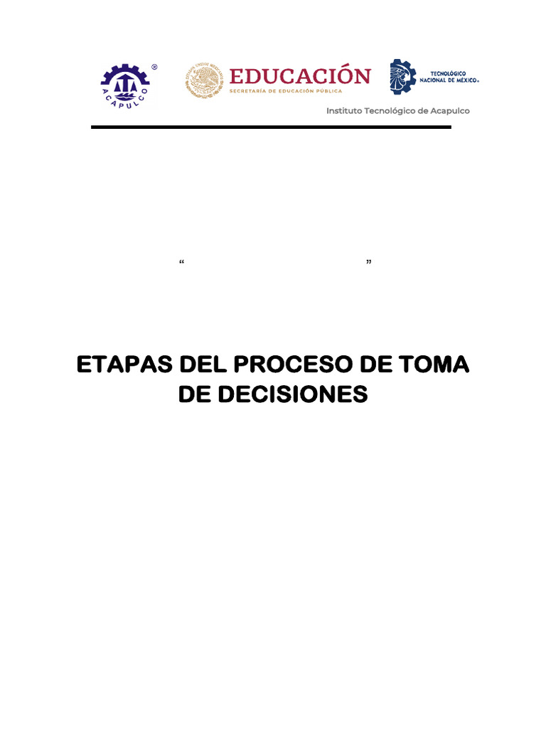 Etapas en la Toma de Decisiones en Segalmex | PDF | Precios | Toma de ...