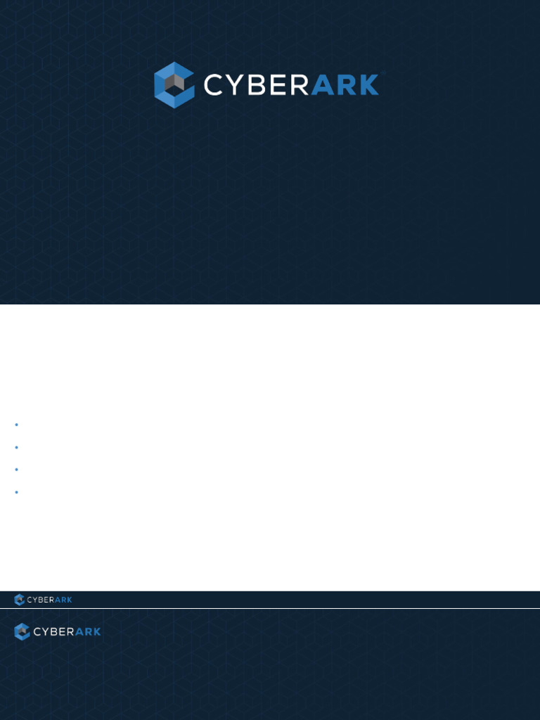 CyberArk DAP HA Cluster Training Guide | PDF | Backup | Information ...