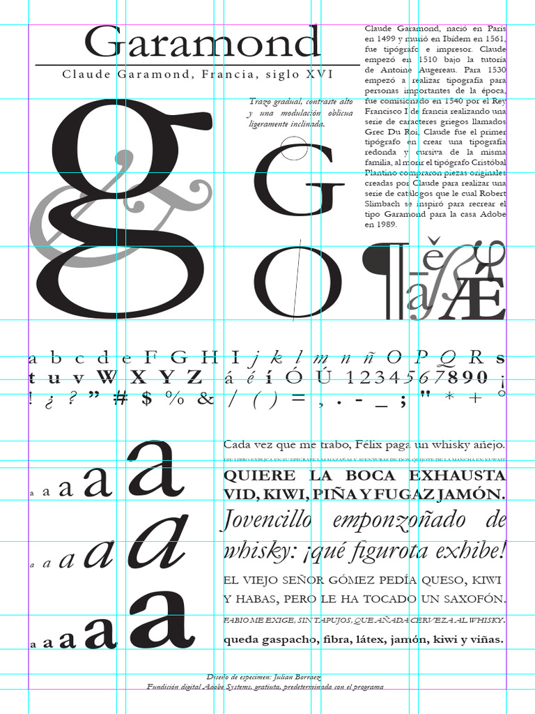 Garamond_1.1 | PDF | Impresión | Tipografía
