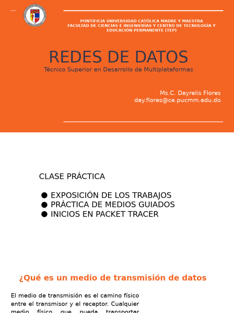 Medios de Transmisión en Redes de Datos | PDF | Streaming Media | Red ...