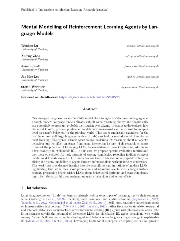 Mental Modelling of Reinforcement Learni | PDF | Prediction | Machine ...