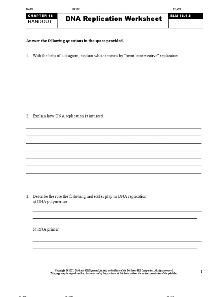 20 (20) .20.20 DNA Replication Worksheet  PDF For Dna Replication Worksheet Answers