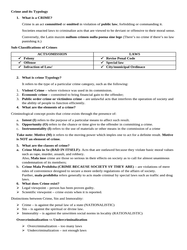 Soft Copy of 4 Part 1-3 CRIM2 | PDF | Crimes | Crime & Violence