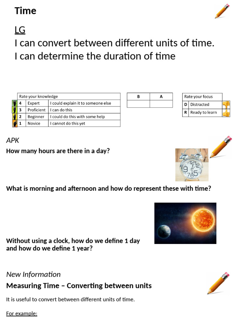 Units of Time and Duration | PDF