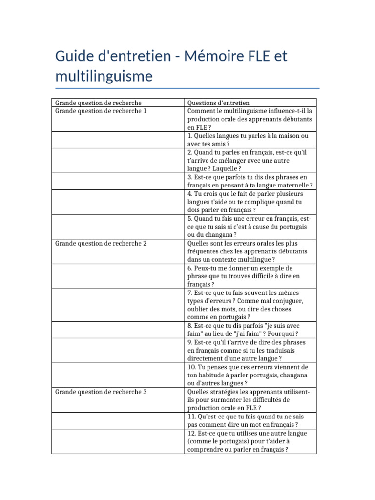 Impact du multilinguisme sur FLE | PDF | Langue française | Portugais