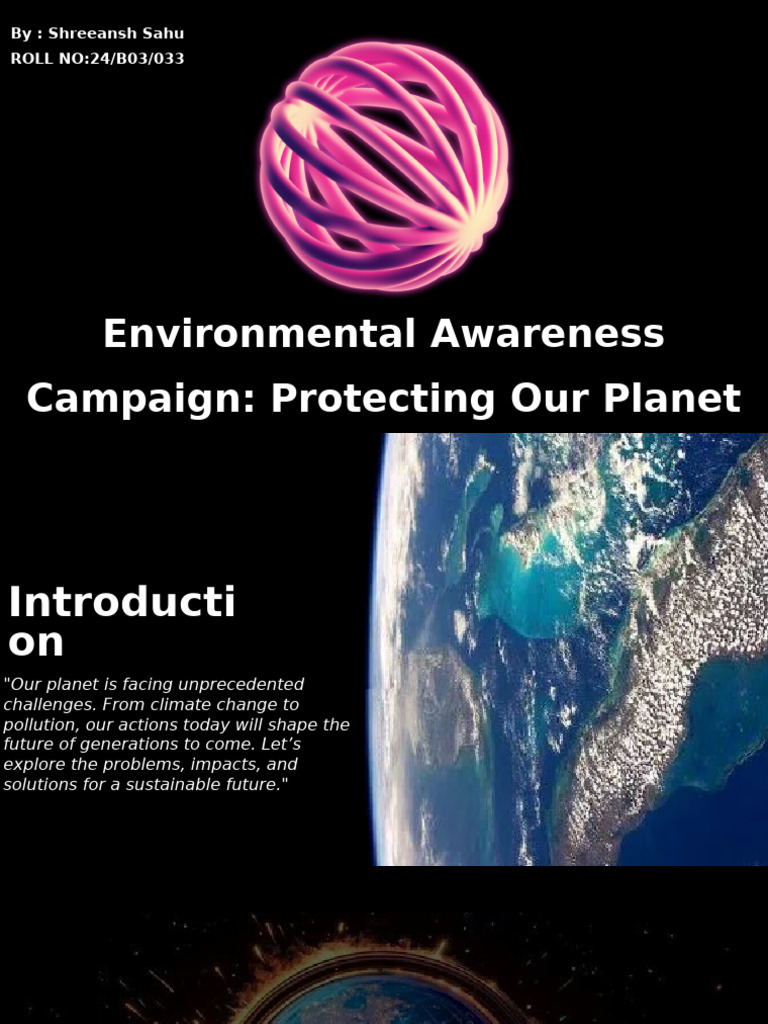Environmental Action for a Sustainable Future | PDF | Sustainability ...