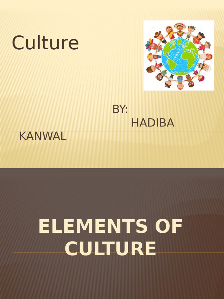 Elements of Culture Explained | PDF