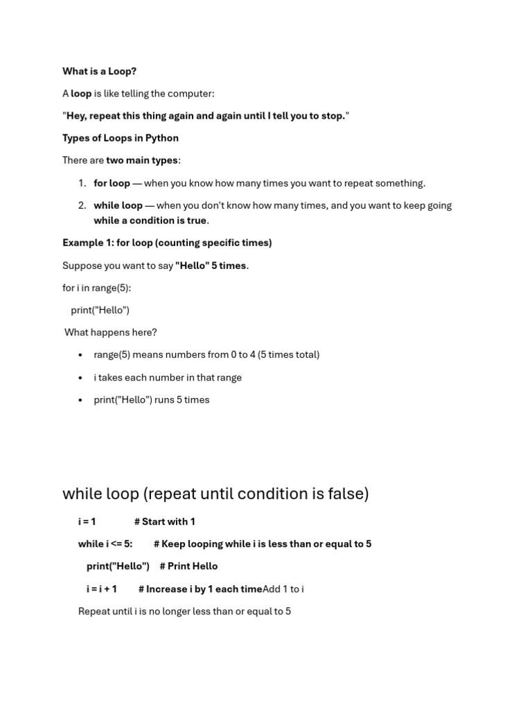 What Is A Loop | PDF