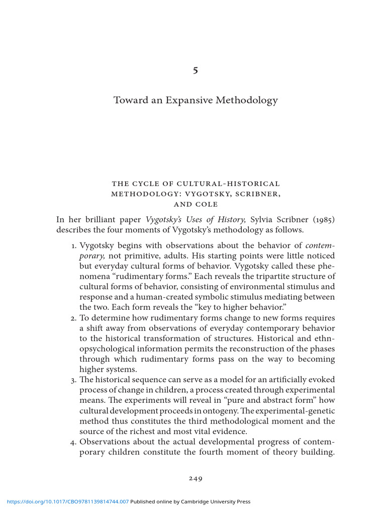 Toward An Expansive Methodology | PDF | Methodology | System