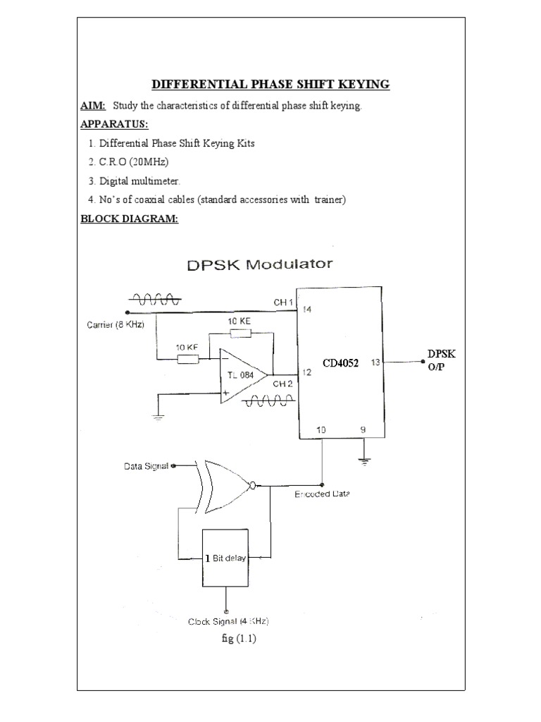 Understanding Differential Phase Shift Keying | PDF | Modulation ...