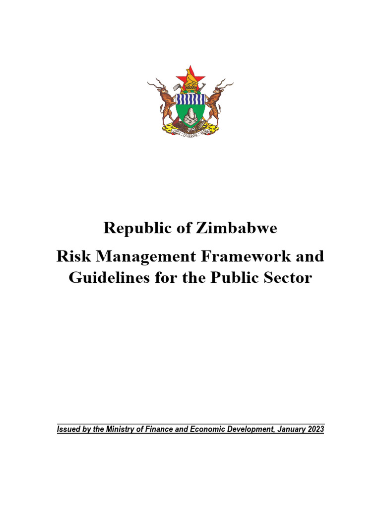 Zimbabwe Public Sector Risk Management Guide | PDF | Risk | Risk Management