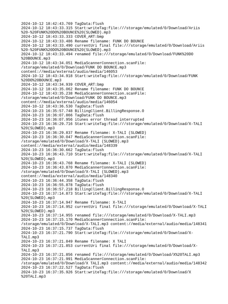 Audio File Tagging and Renaming Logs | PDF | Philosophical Methodology ...
