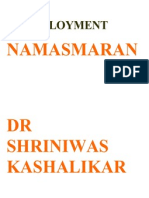 Unemployment and Namasmaran Dr Shriniwas Kashalikar