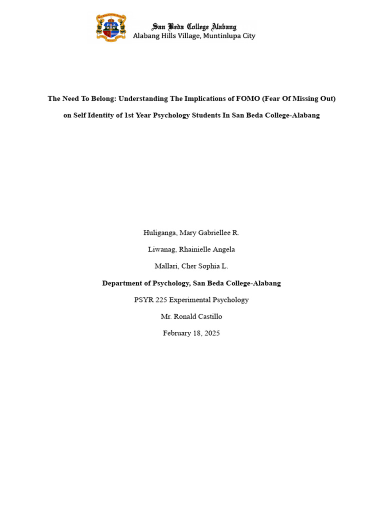 I graduate this August and lately I've been dealing with a lot of FOMO ... - Dealing With Fomo In College