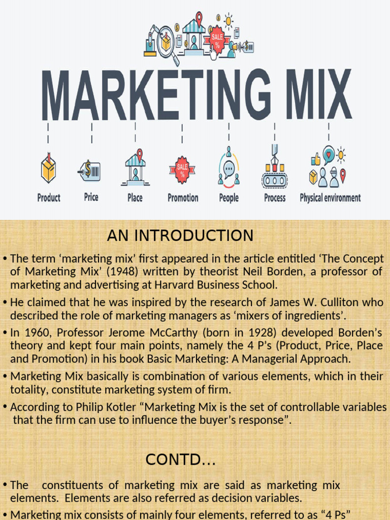 Understanding the Marketing Mix Elements | PDF | Pricing | Marketing ...
