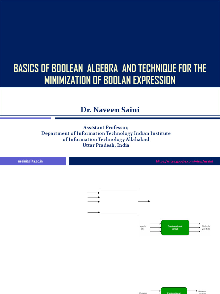 Boolean Algebra Basics and Minimization Techniques | PDF | Boolean ...