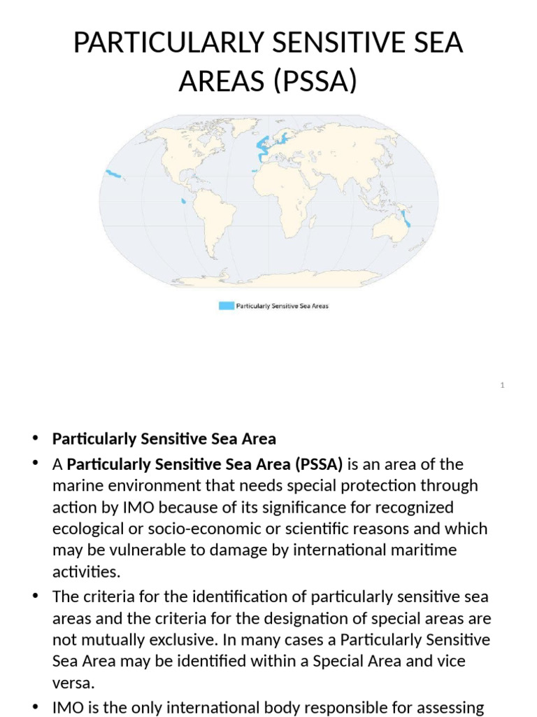 Particularly Sensitive Sea Areas | PDF | Biodiversity | Earth Sciences