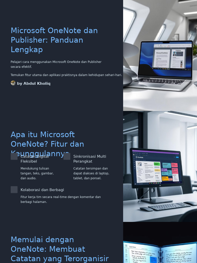 Microsoft OneNote Dan Publisher Panduan Lengkap | PDF