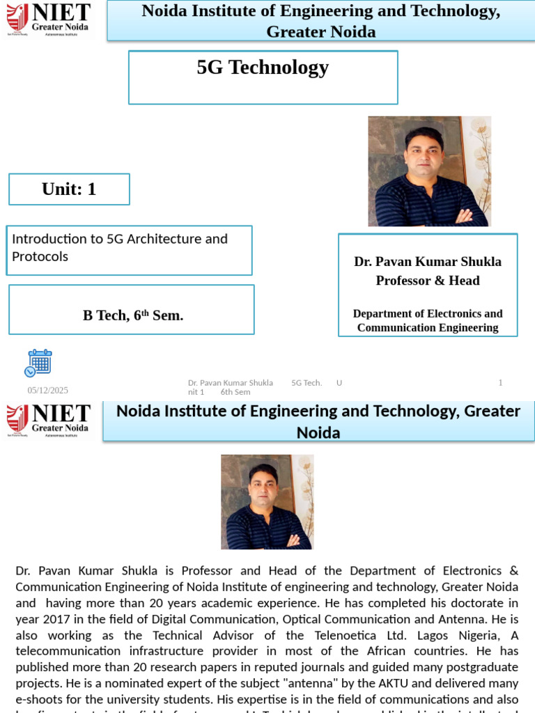 Introduction to 5G Architecture and Protocols | PDF | 4 G | Computer ...