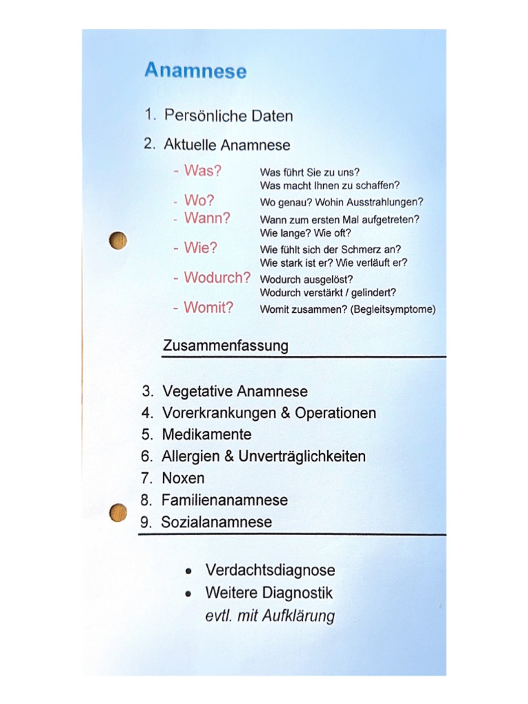Anamnese | PDF