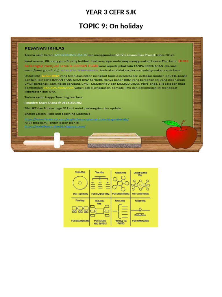 Year 3 CEFR English Lesson: Holidays | PDF | Lesson Plan | Vocabulary