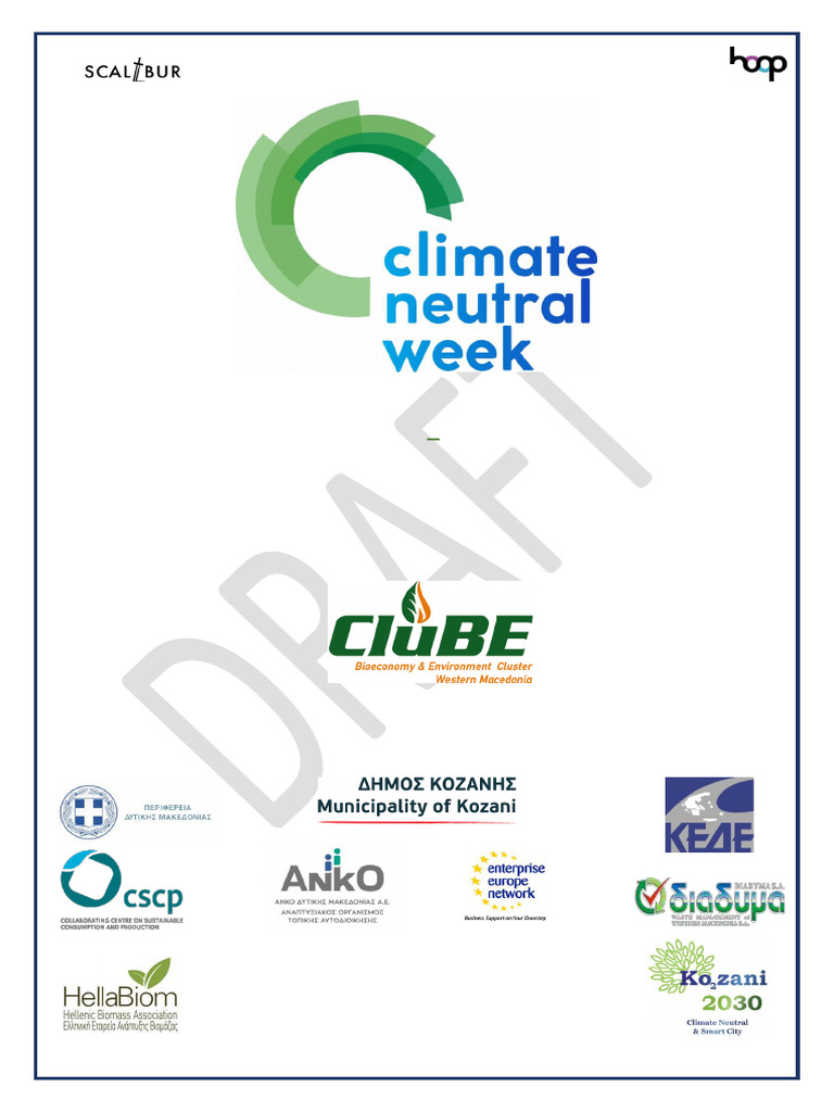 Climate Neutral Week 2022 Agenda EN | PDF | Biogas | Pollution