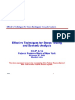 Effective Techniques For Stress Testing and Scenario Analysis - Arya