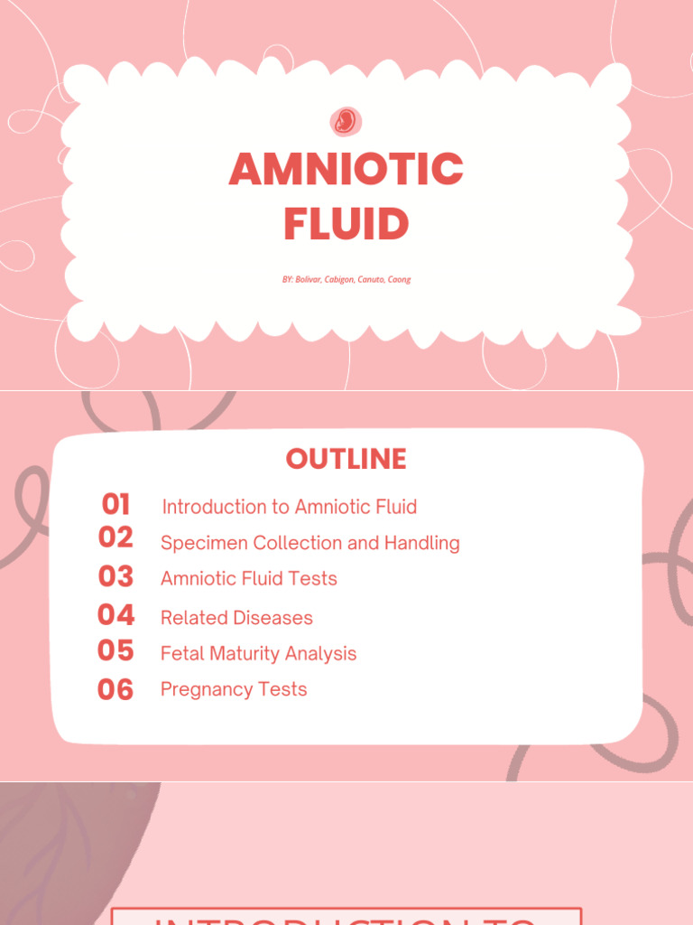 Comprehensive Guide to Amniotic Fluid | PDF | Human Pregnancy | Medical ...