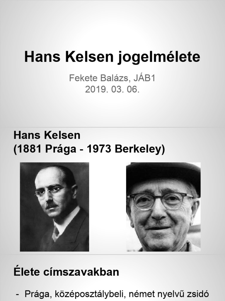 Hans Kelsen Jogelmélete PDF