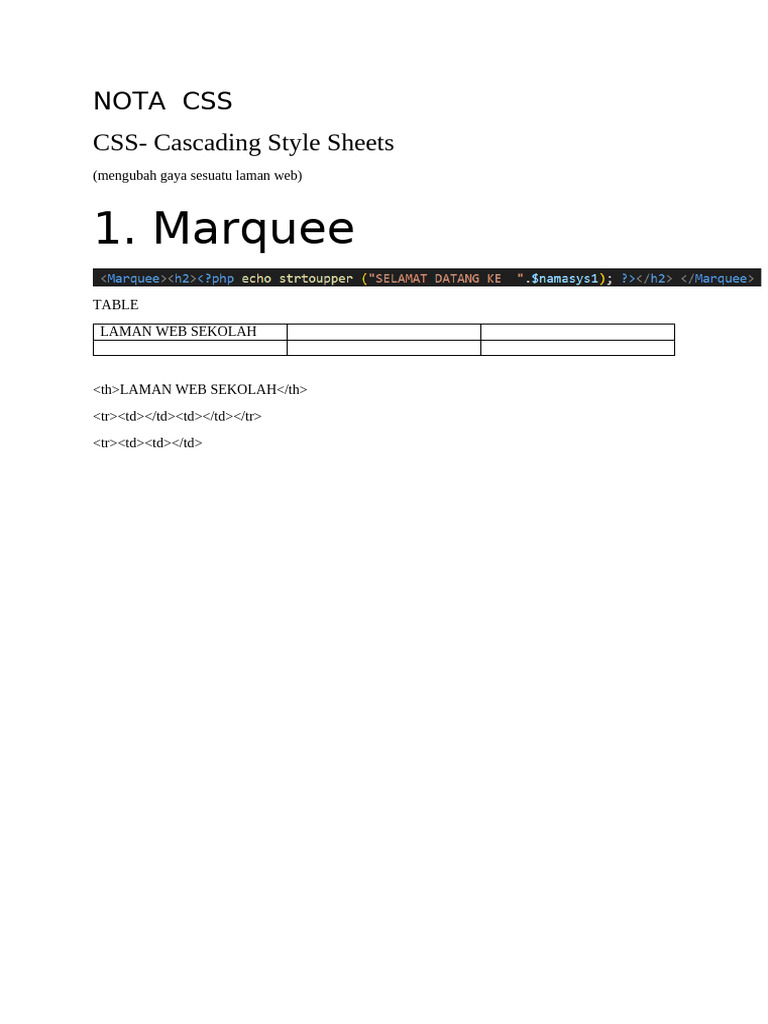 Nota CSS | PDF