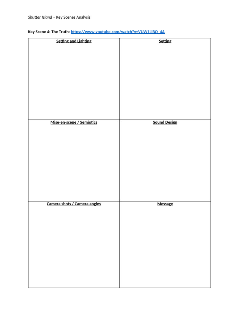 Key Scene 4 Analysis | PDF