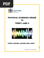 Grade 10 Waves, Sound, and Light Guide | PDF | Electromagnetic ...