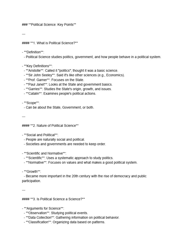 Political Science Chapter 1 to 6 | PDF | Rights | Legislature