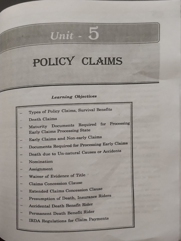 Unit 5 | PDF | Insurance | Life Insurance
