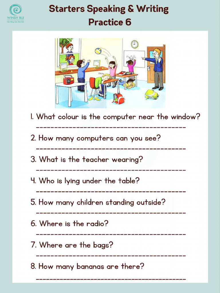 Starters Picture Description (L) - Pages-6 | PDF