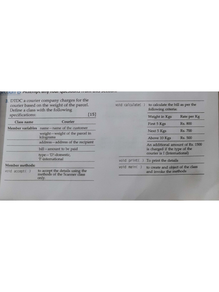 Class (If Else Based Questions) | PDF