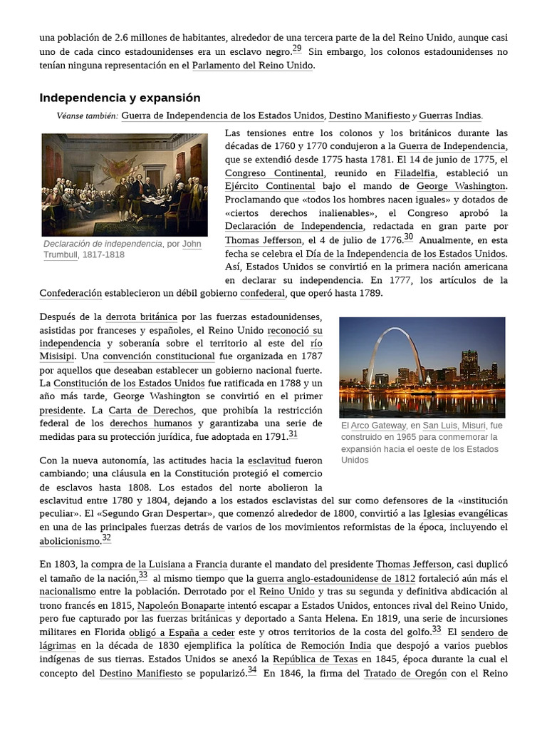 Estados - Unidos 5 | PDF | Los Estados Unidos | Declaración de ...