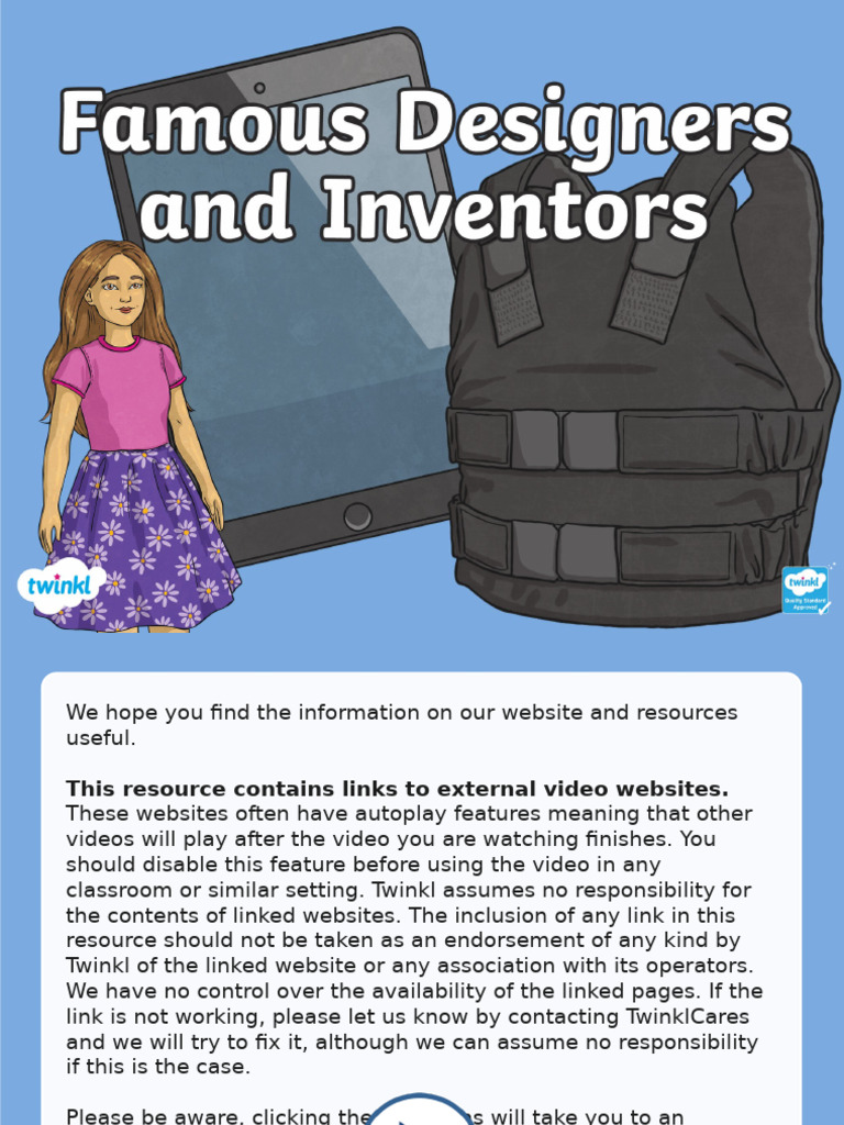 Famous Designers and Inventors | PDF