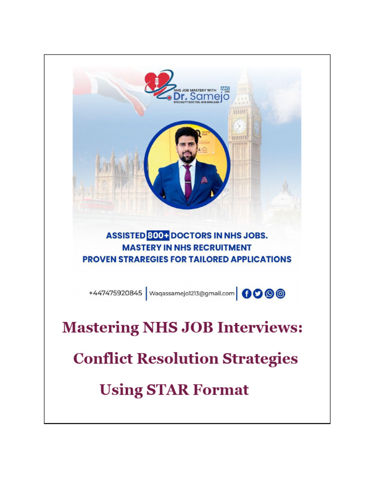 NHS Interview Conflict Resolution Guide | PDF | Conflict Resolution ...