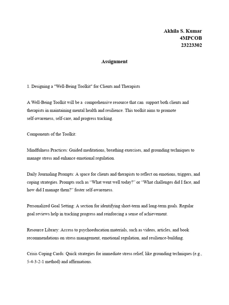Akhila (23223302) - Assignment Workshop | PDF | Psychological ...